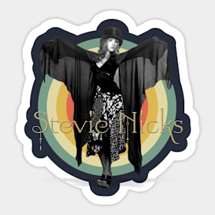 Stevie Nicks Retro Style Sticker